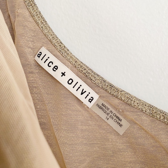 Alice + Olivia Cruz Ruched One Shoulder Mini Dress Size 14 Nwot - Picture 4 of 6